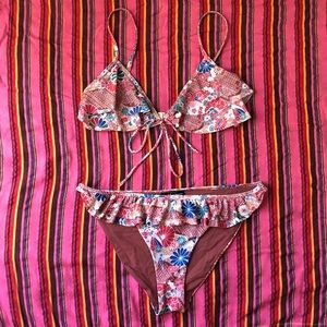 Zara 70s ruffle bikini